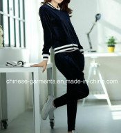 Wholesale Ladies New Designed Fashion Velour Women Tracksuit