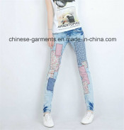 Wholesale Woman Denim Pants Fashion Jeans for Woman (9449)