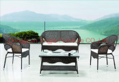 Wicker Leisure Patio Dining Outdoor Garden Rattan Furniture (JJ-S489)