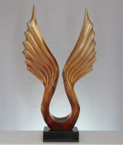 Wings of an Angel Clear Resin Craft Sculpture