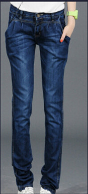 Women Straight Broken Sexy Jeans Denim Pants