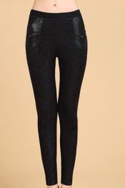 Women's Fashion Textile Casual Cotton Long Pants