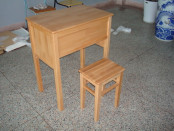 Wood School Desk and Chair (MXZY-03)