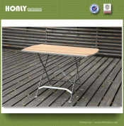 Wooden Garden Furniture Iron Frame Teak Garden Furniture Folding Table
