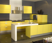 Yellow Kitchen Cabinet (ZH factory)