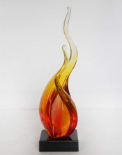 Yellow Resin Sculpture Art Craft