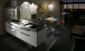 Zhuv High Gloss Door MDF 18mm Kitchen Cabinet (ZHK-003)