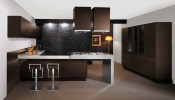 Zhuv High Gloss Door MDF 18mm Kitchen Cabinet (ZHK-007)