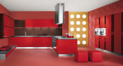 Zhuv High Gloss Door MDF 18mm Kitchen Cabinet (ZHK-008)