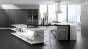 Zhuv High Gloss Door MDF 18mm Kitchen Cabinet (ZHK-014)