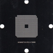 SOKET SI CPU Stencil 80x80mm