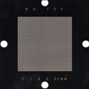 0.6mm (pitch=0.9mm) Universal Stencil 80x80mm