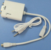 VGA adapter MHL function micro USB to VGA adapter+Audio output