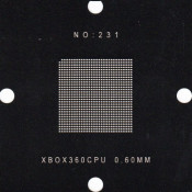 XBOX 360 CPU Stencil 80x80mm