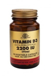 Vitamin D3 2200 IU (55 µg) Vegetable Capsules