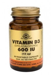 Vitamin D3 600 IU (15 µg) Vegetable Capsules