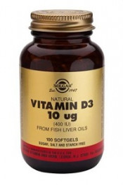 Vitamin D3 10 µg (400 IU) Softgels