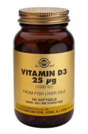 Vitamin D3 25 µg (1000 IU) Softgels 100	