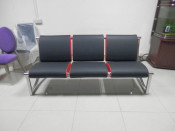 (SS-058) Commercial Furniture Stainless Steel PU Leather Public Chair