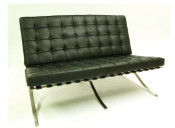 (SX-004B) Home Furniture Leisure Leather Barcelona Sofa