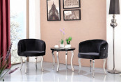 (SX-179) Round PU Leather Coffee Chair