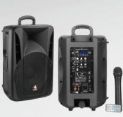 10'' 2-Way Portable Battery Speaker PS-2210bt-Wb