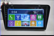 10.2in Pure Android 4.2.2 One DIN Car DVD Player for Skoda Octavia 2014