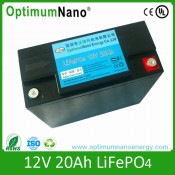 12V 20ah Rechargeable Lithium Battery for Solar Power