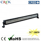 14400lm IP68 Car LED Light Bar 31inch 180W 6000-6500k PC Lens Combo Beam (CK-BC23003B)