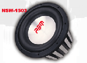 15" Flat Powered Car Audio Subwoofer