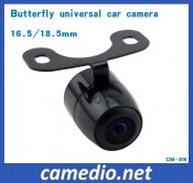 18.5mm High Resolution 480TV Lines Butterfly Car Rearview Camera 170 Degree Waterproof