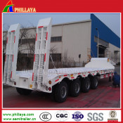 2-4 Axles Lowboy Gooseneck Flatbed Lowbed Semi Trailer