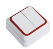 2 Gang 2 Way European Modular Switches, Europe Wall Switch