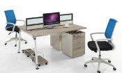2 Seat Straight Shape Office Partition Workstation