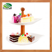 2-Tier Ceramic Dessert Dish