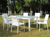 2-Years of Warranty Aluminum Garden Furniture-Patio Dining Chair and Table