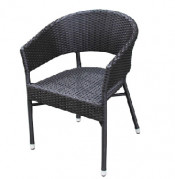 2-Years of Warranty Outdoor Rattan/Wicker Chair, Stackable, Aluminum, Woven (S310)