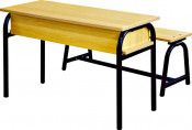 2014 Cheap High Quality Classroom Double Student Desk and Chair Set (SF-26D)