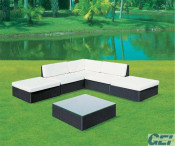 2014 Economical Combination Outdoor Rattan Sofa (GE-S0013)