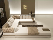 2014 Modern Leather Sofa Jfu-9