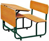 2014 New Arrival School Furniture Double Student Desk and Chair Set (SF-43D)