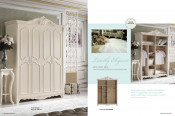 2015 Hot Sale Home Furniture Elegant Classic Solid Wood 4-Door Wardrobe