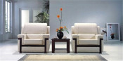 2015 Modern Design Whole Set Bright Color Metal Leather Office Sofa
