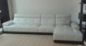 2015 Modern Leather Living Room Sectional Sofa with Chaise (N853)