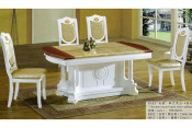 2015 New Design Classic European Style Carved Dining Table with Chairs (TM-6183)