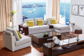 2015 New Modern Leather Corner Living Room Sofa Set Furniture