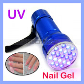 21 LED UV Black Light UV Gel Lamp Inks Scorpions Detecting Flashlights (TORCH-03)