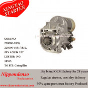 24V Japan Denso Engine Spare Parts Caterpiller Starter (228000-1831)