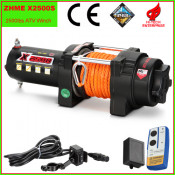 2500lbs ATV Waterproof Rescue Small Winch with Synthetic Rope