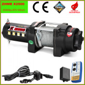 2500lbs ATV Waterproof Rescue Small Winch with Wire Rope